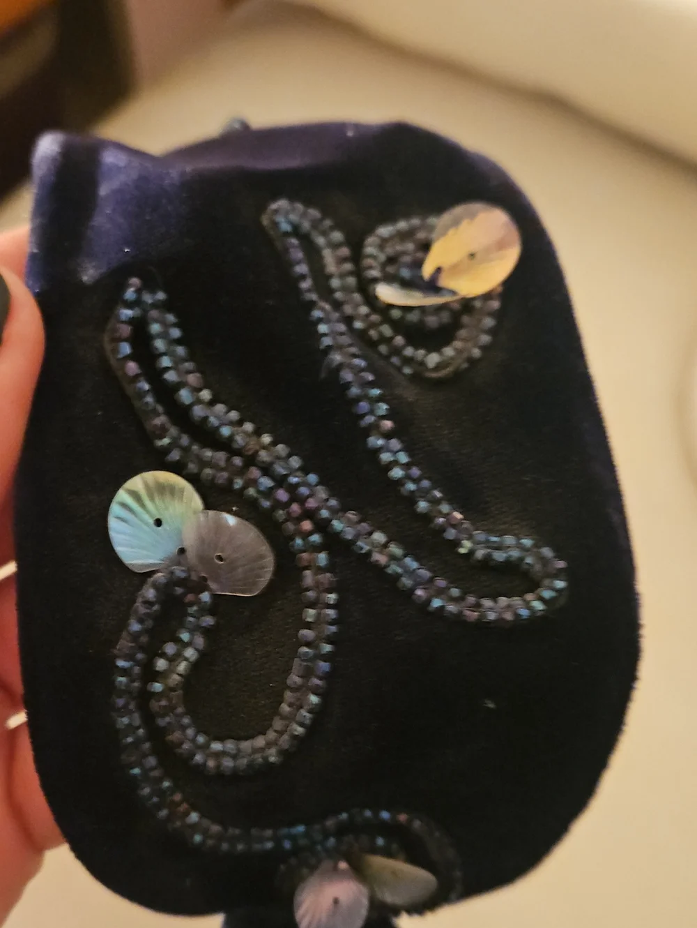 1950s Vintage Navy Blue Head Piece